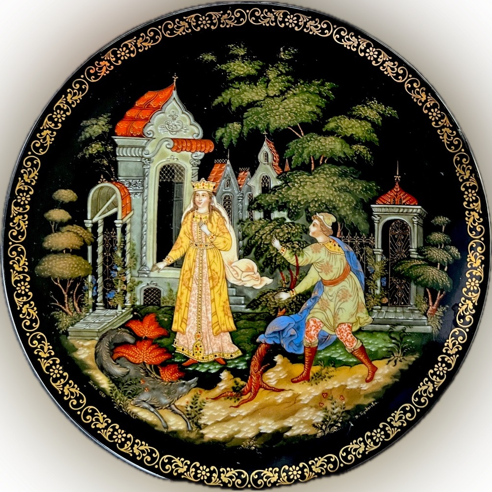 Lomonosov Russian Collectible Plate | “Tsarevna Swan” | Limited Edition